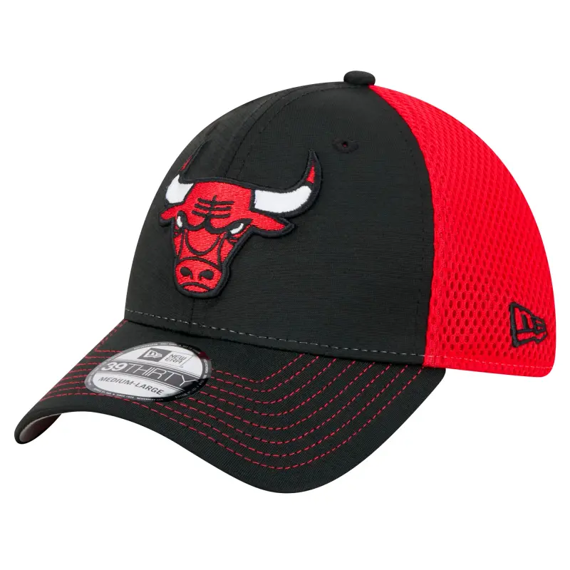 men8217s chicago bulls new era black active tech neo flex 39thirty flex hat