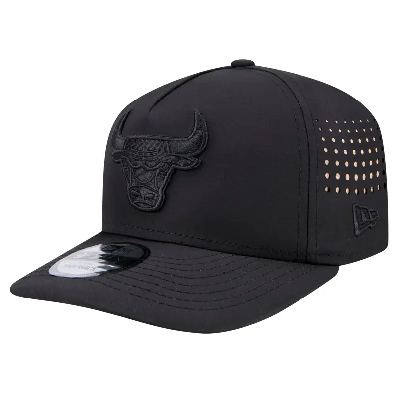 men8217s chicago bulls new era black vented 9fifty a-frame snapback hat