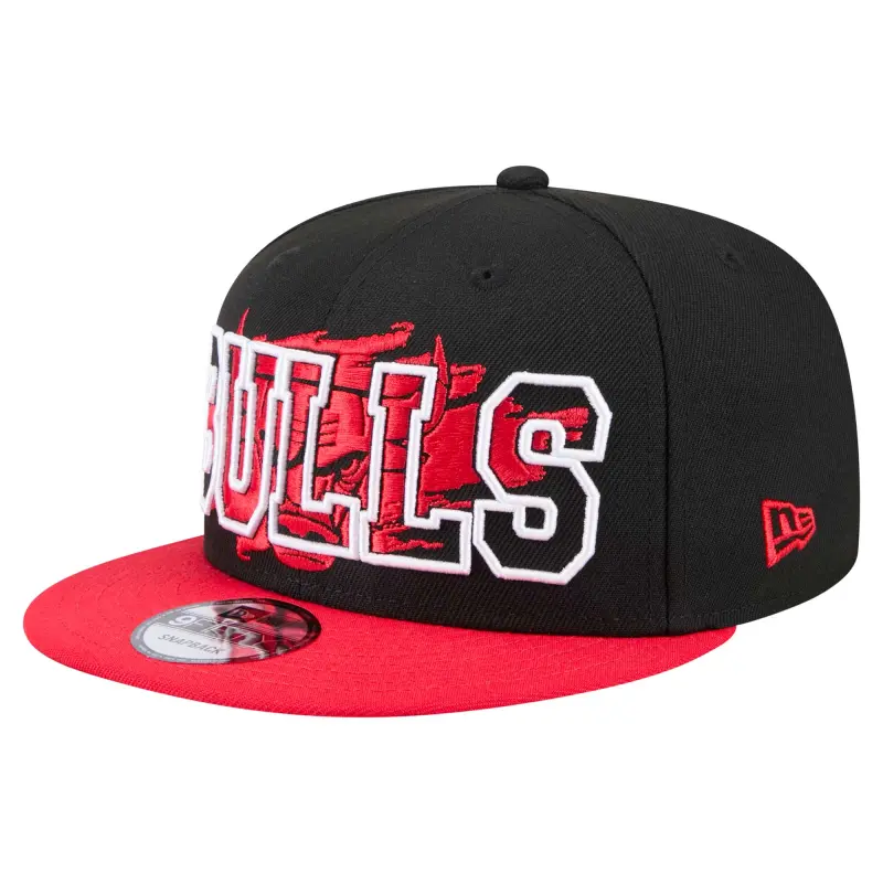 men8217s chicago bulls new era blackred sport night splatter two-tone snapback 9fifty snapback hat