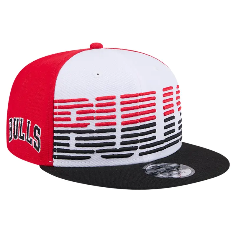 men8217s chicago bulls new era whiteblack throwback gradient tech font 9fifty snapback hat